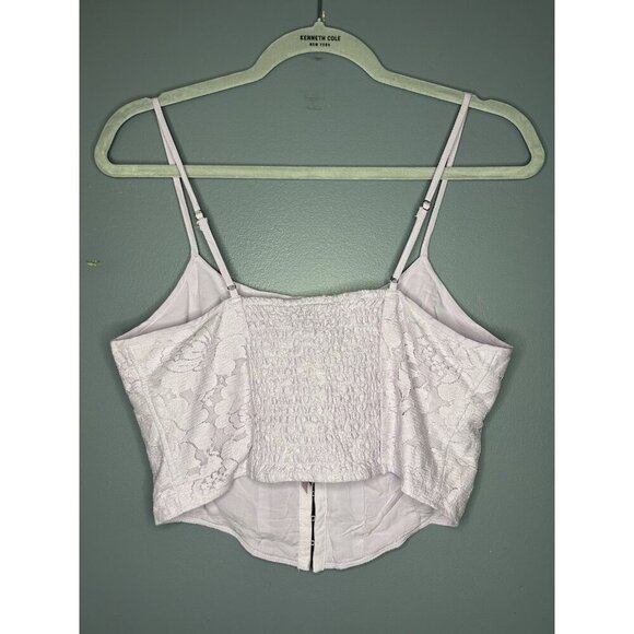 Wild Fable Corset Top Womens M Lace Floral Adjustable Straps Lilac Fairy Sexy - Picture 6 of 15